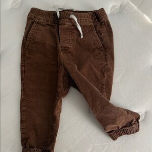 Janie and Jack Brown Corduroy Joggers